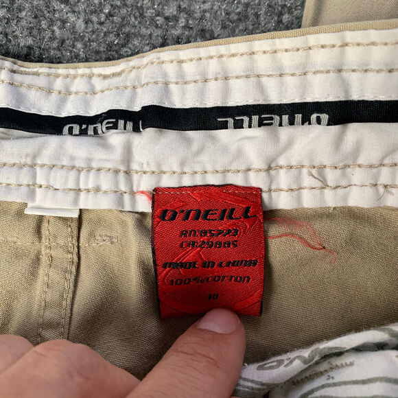 Vintage O'Neill Trousers Y2K Utility Outdoor Pants Khaki Beige Women’s 10 (30x30 - Picture 11 of 16
